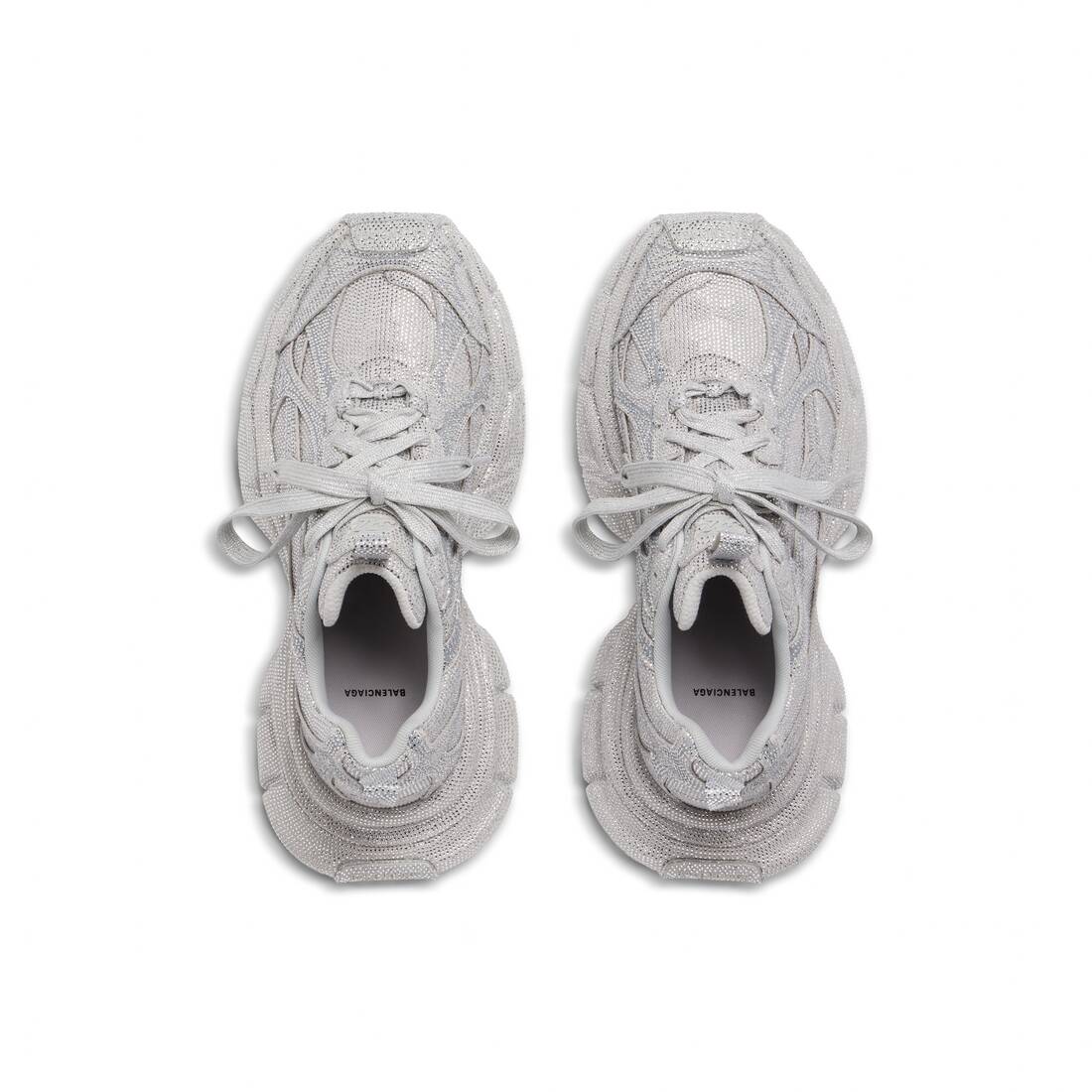 Women’s 3xl Sneaker With Rhinestones  in Light Grey - Image 6